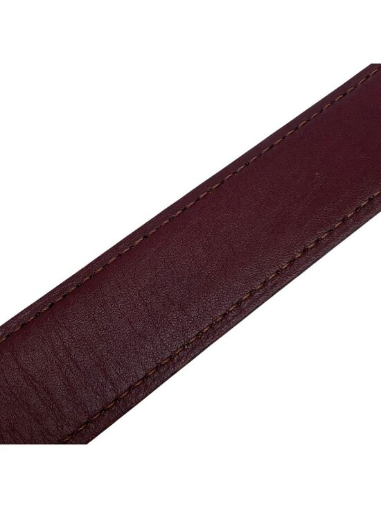 Cartier Must Line Belt Logo Buckle Leather Bordeaux Gold Business Classic main image 9